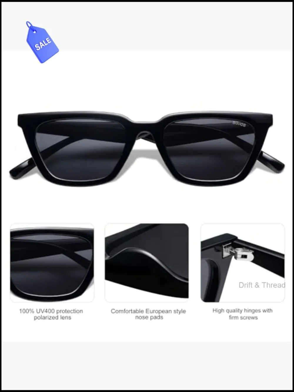 Polarized Cateye Sunglasses UV400 Retro Driving Shades